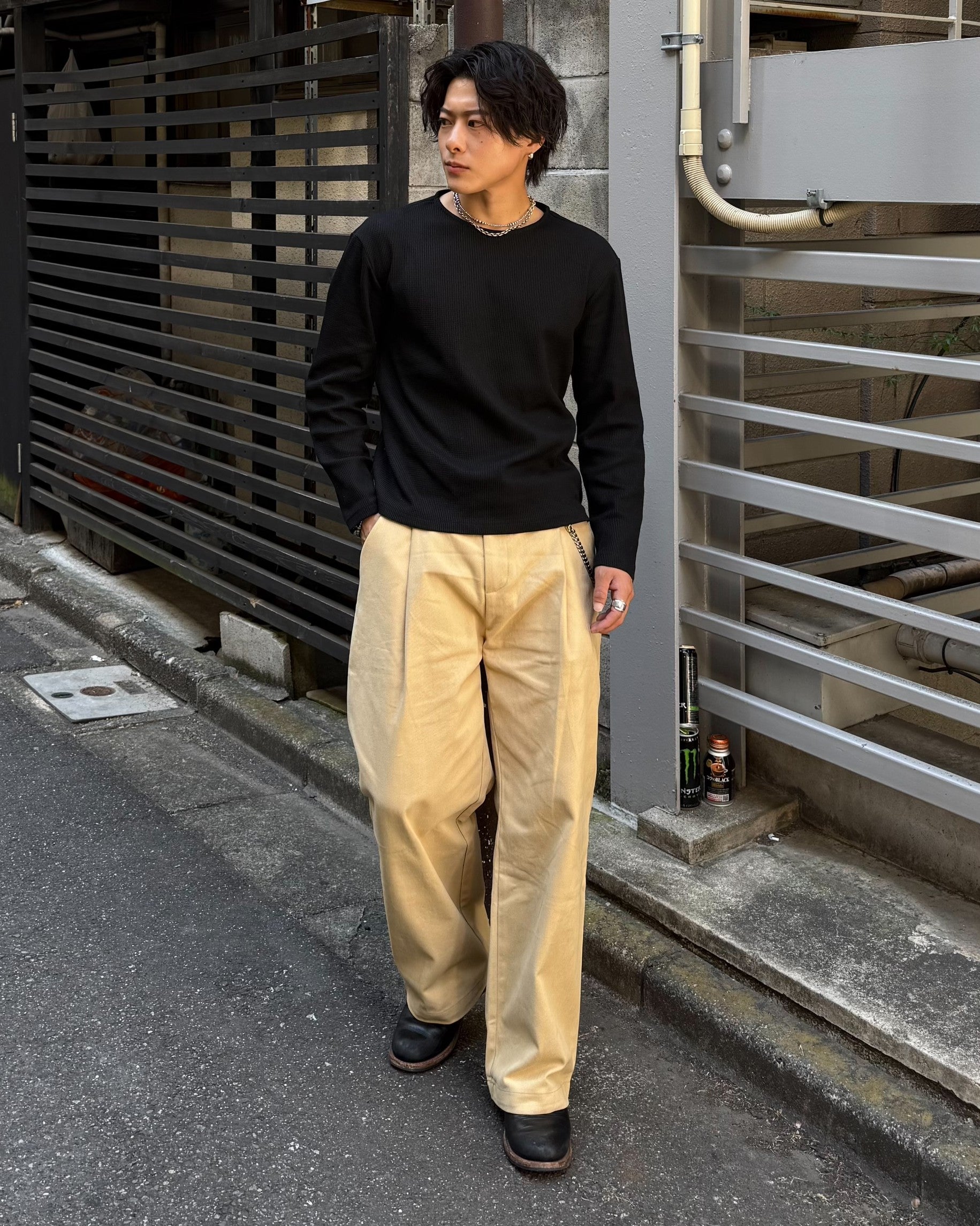 シングルタック ワイドスラックス  KO-015