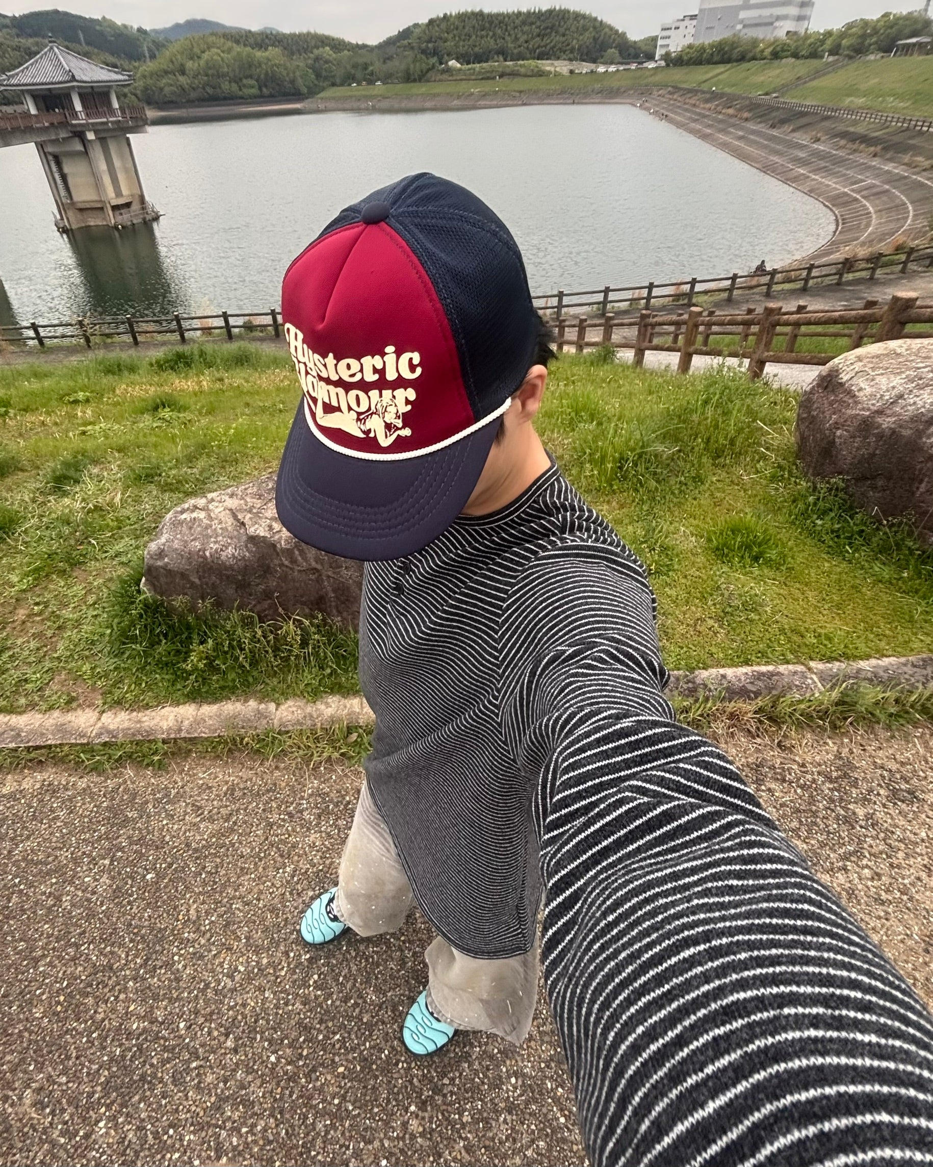 ヴィンテージボーダーヘンリーネックロングスリーブT RL-004