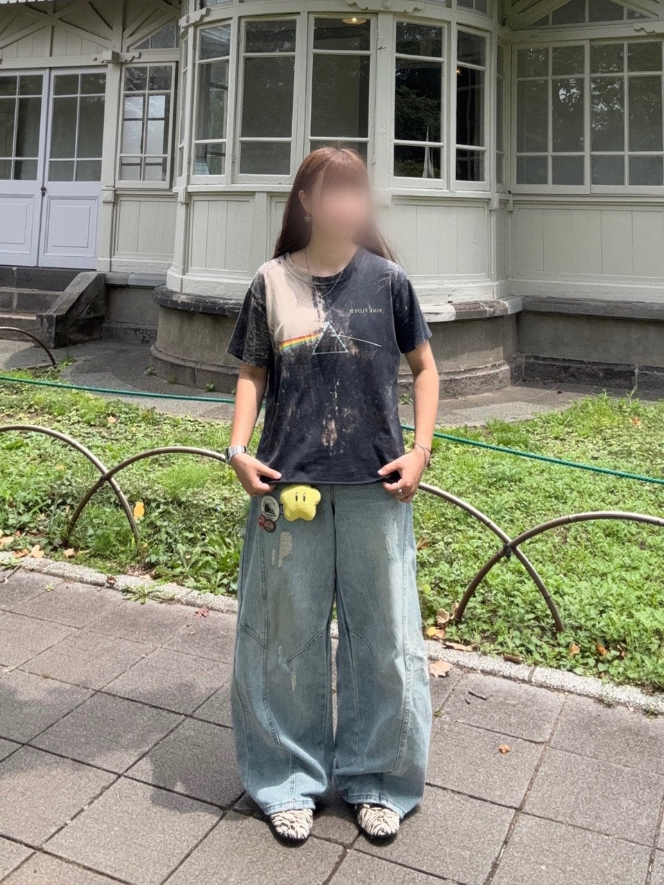 ローウエストルーズワイドデニムパンツ EA-019