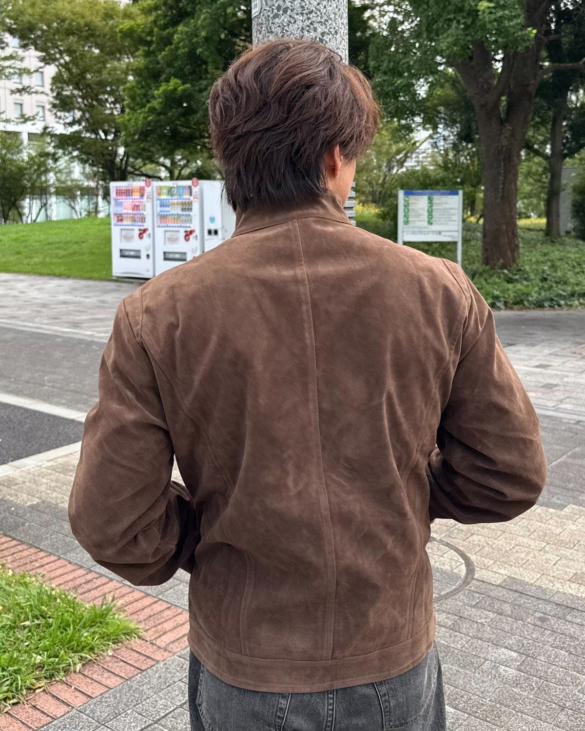 スエードハリントン・ショートジャケット KO-022